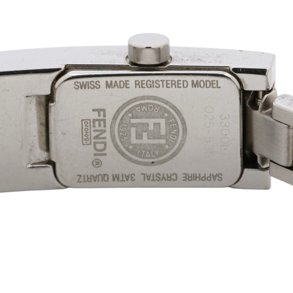 Fendi Silver Rectangular Watch - image 4